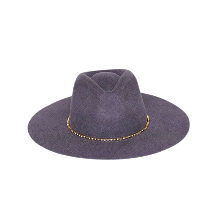Classic Fedora | Dark Gray Golden Chain