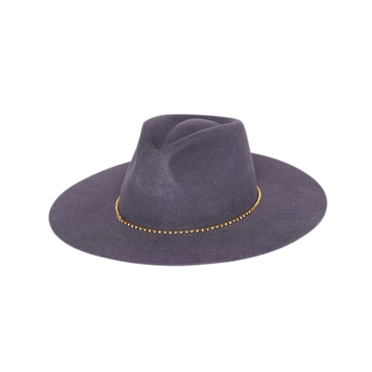 Classic Fedora | Dark Gray Golden Chain