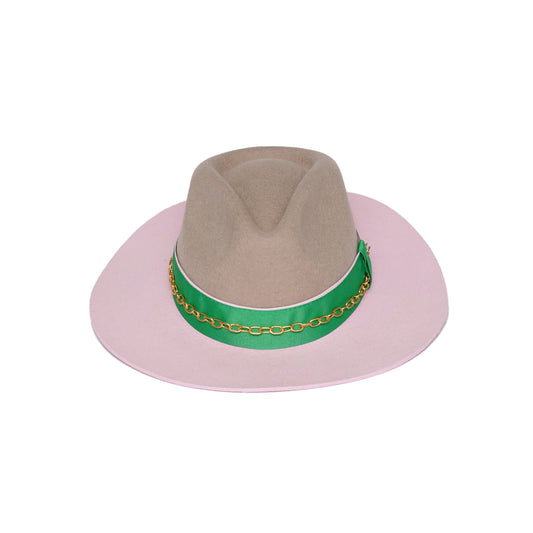 Classic Fedora | Habano / Pink / Green