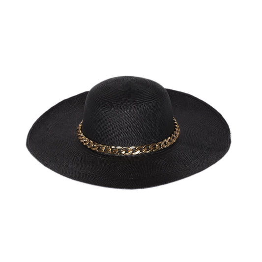Coco Ladies | Black / Chunky Golden Chain